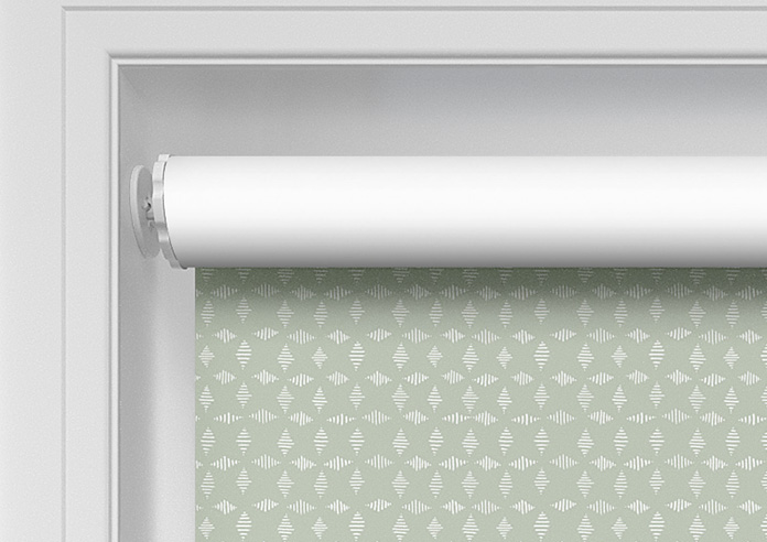 Diamond Tile, Springwood Green - Twist&Fit Roller Blind - Image 10